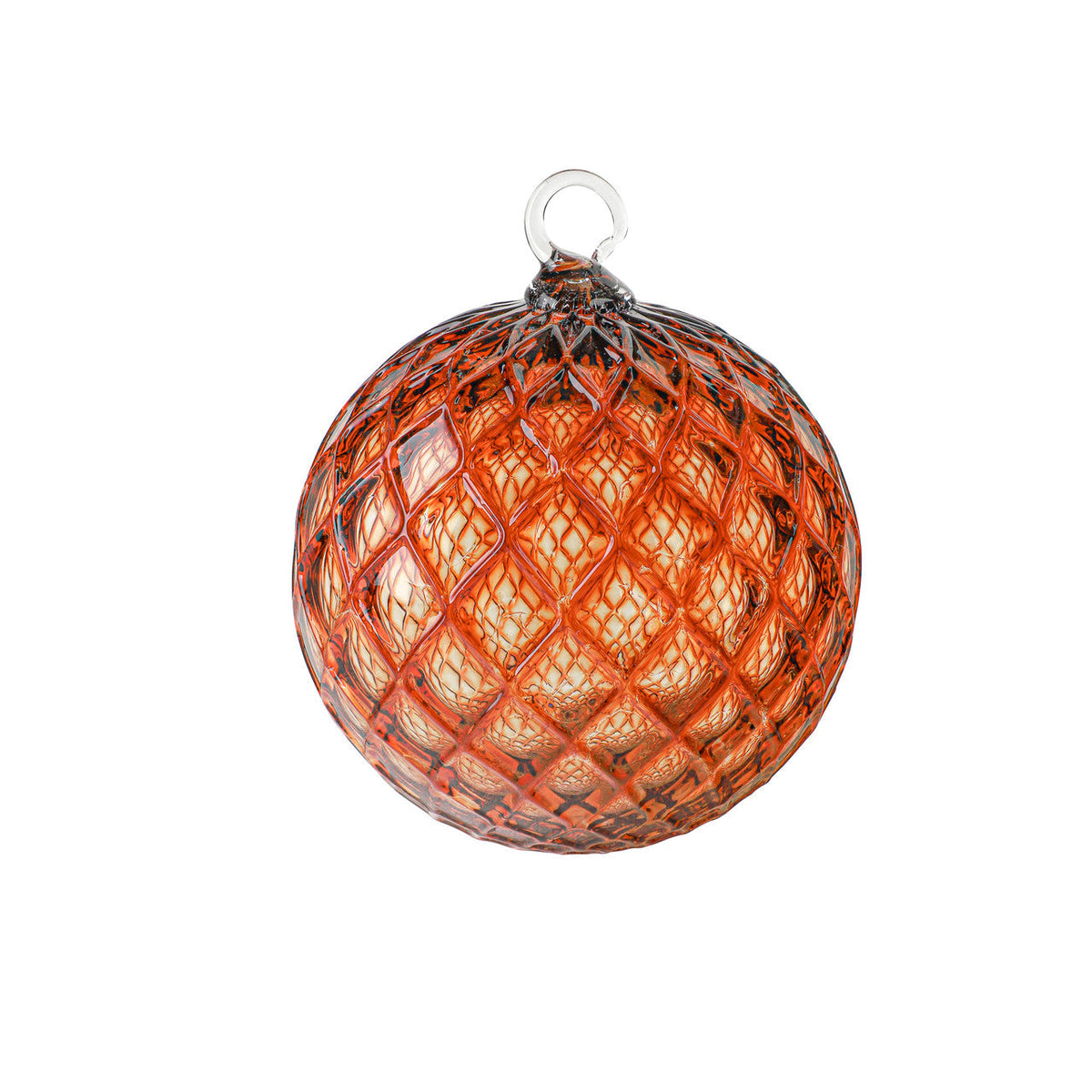 Candy Apple Red Handblown Glass Ornament