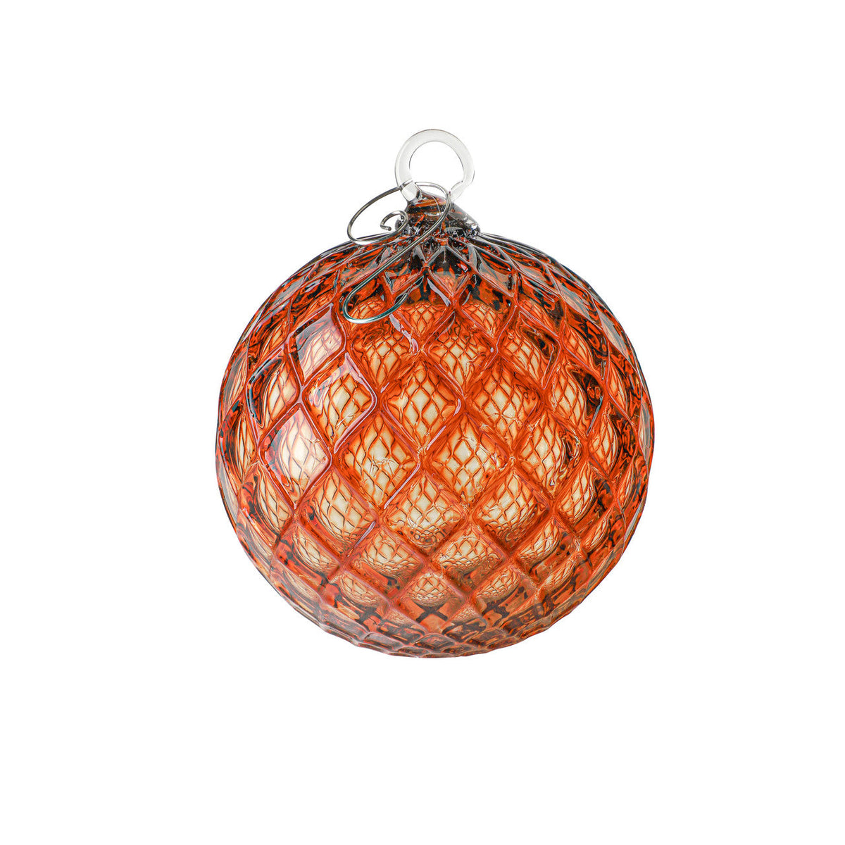 Candy Apple Red Handblown Glass Ornament
