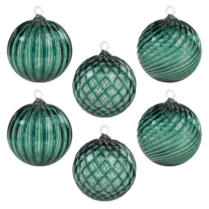 Deep Pine Handblown Glass Ornament