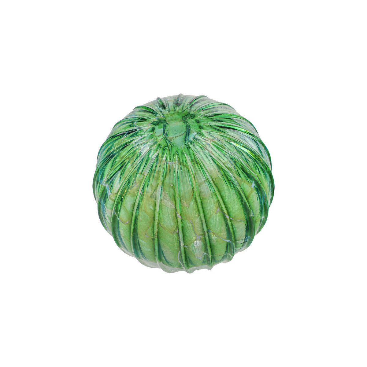 Evergreen Snow Flurry Handblown Glass Ornament