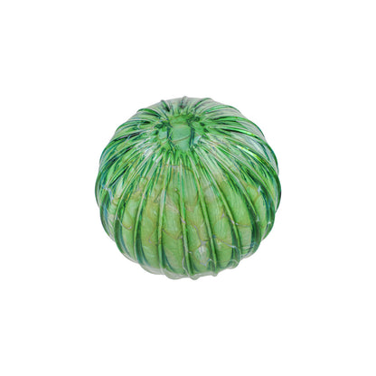 Evergreen Snow Flurry Handblown Glass Ornament